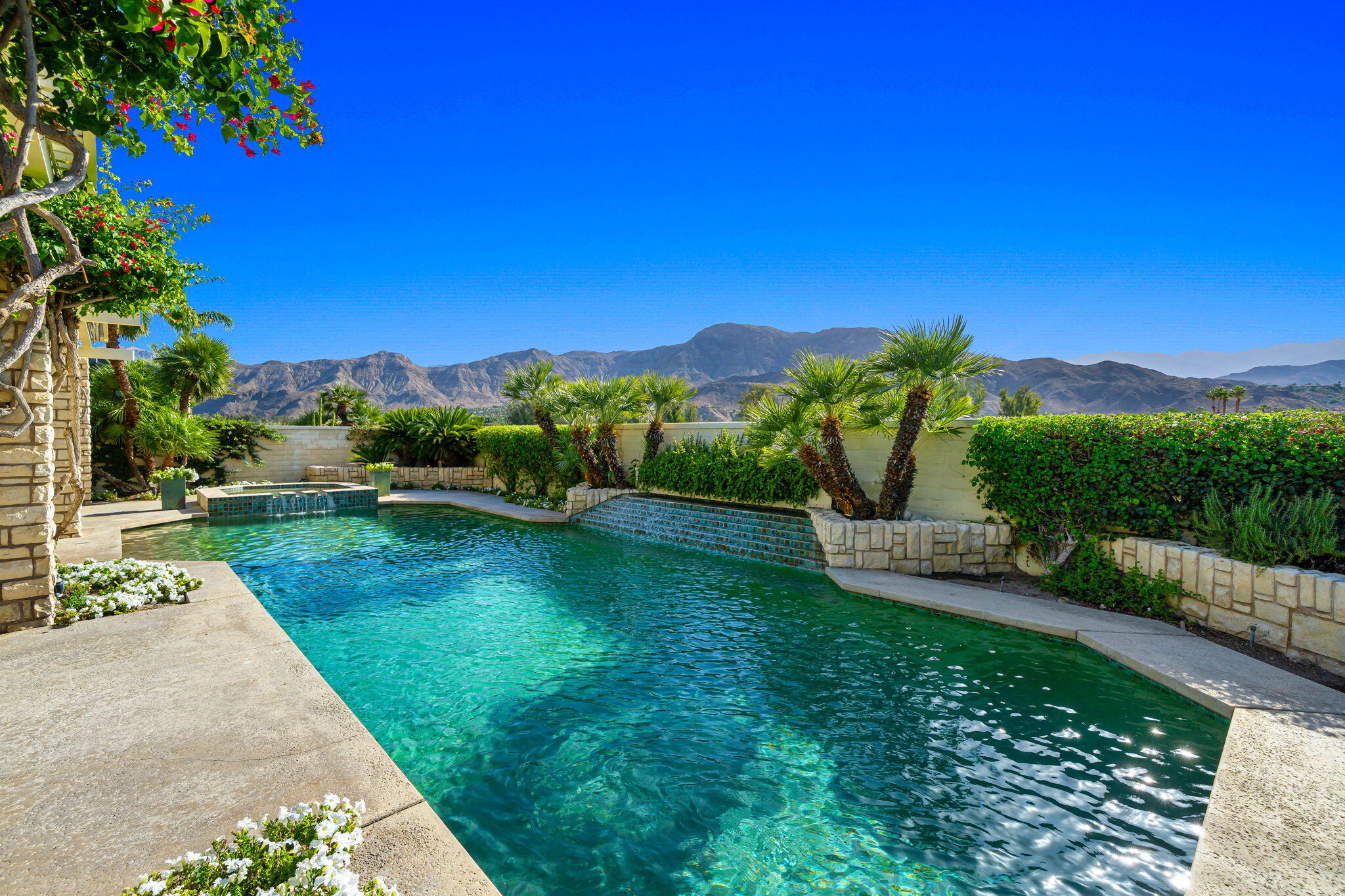 74 Mayfair Drive Rancho Mirage, CA 92270 - Photo 17 of 64 Private pool and spa with west views