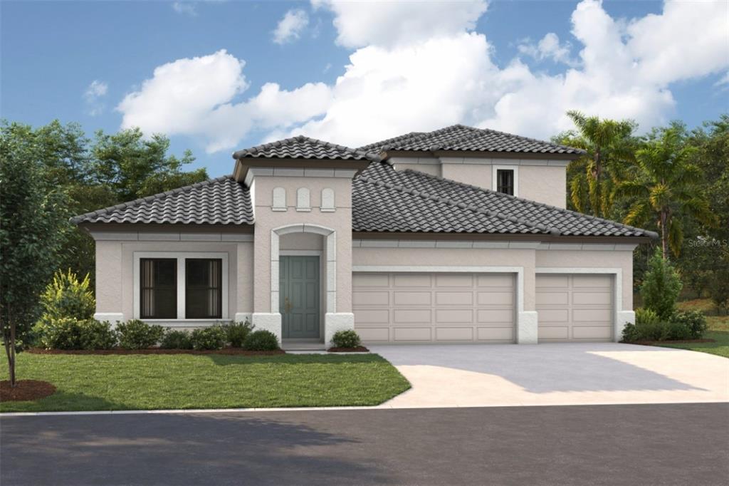 15015 Rider Pass Drive Lithia, FL 33547 - Photo 1 of 1 a front view of a house with a yard and garage