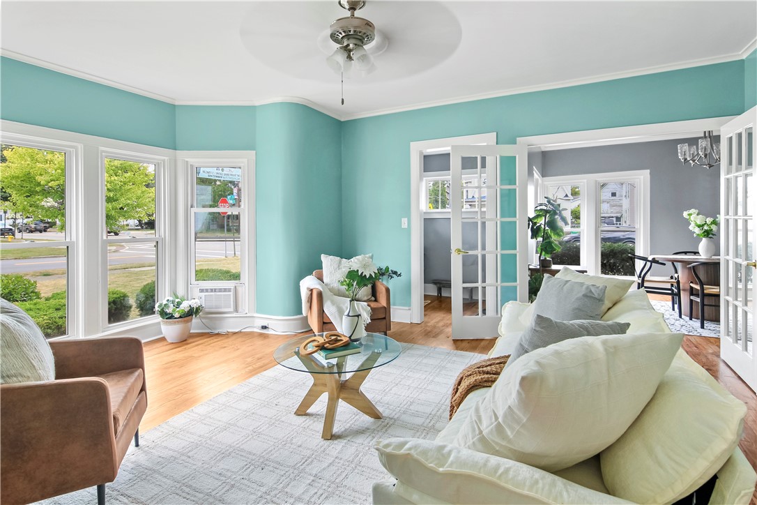400 North Porter Street Dix, NY 14891 - Photo 9 of 35 Spacious Living Room with Large Bay Windows, Frenc