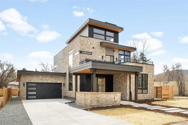 a front view of a house