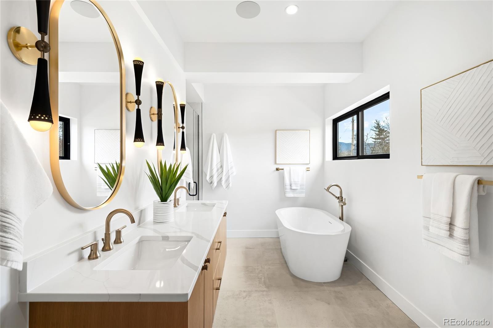2170 Vine Avenue Boulder, CO 80304 - Photo 25 of 49 a bathroom with a sink and a mirror
