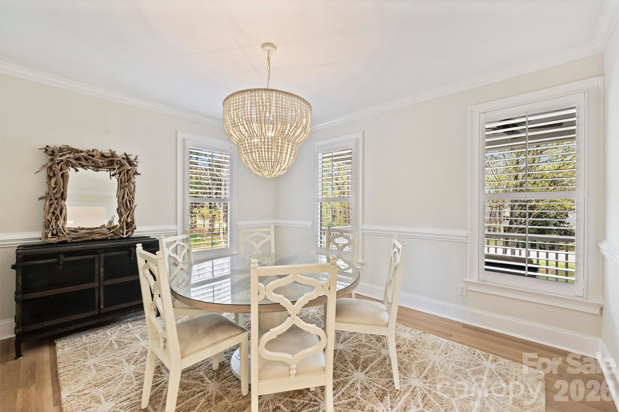 271 Beaten Path Road Mooresville, NC 28117 - Photo 15 of 47 a view of a dining room with furniture window and chandelier