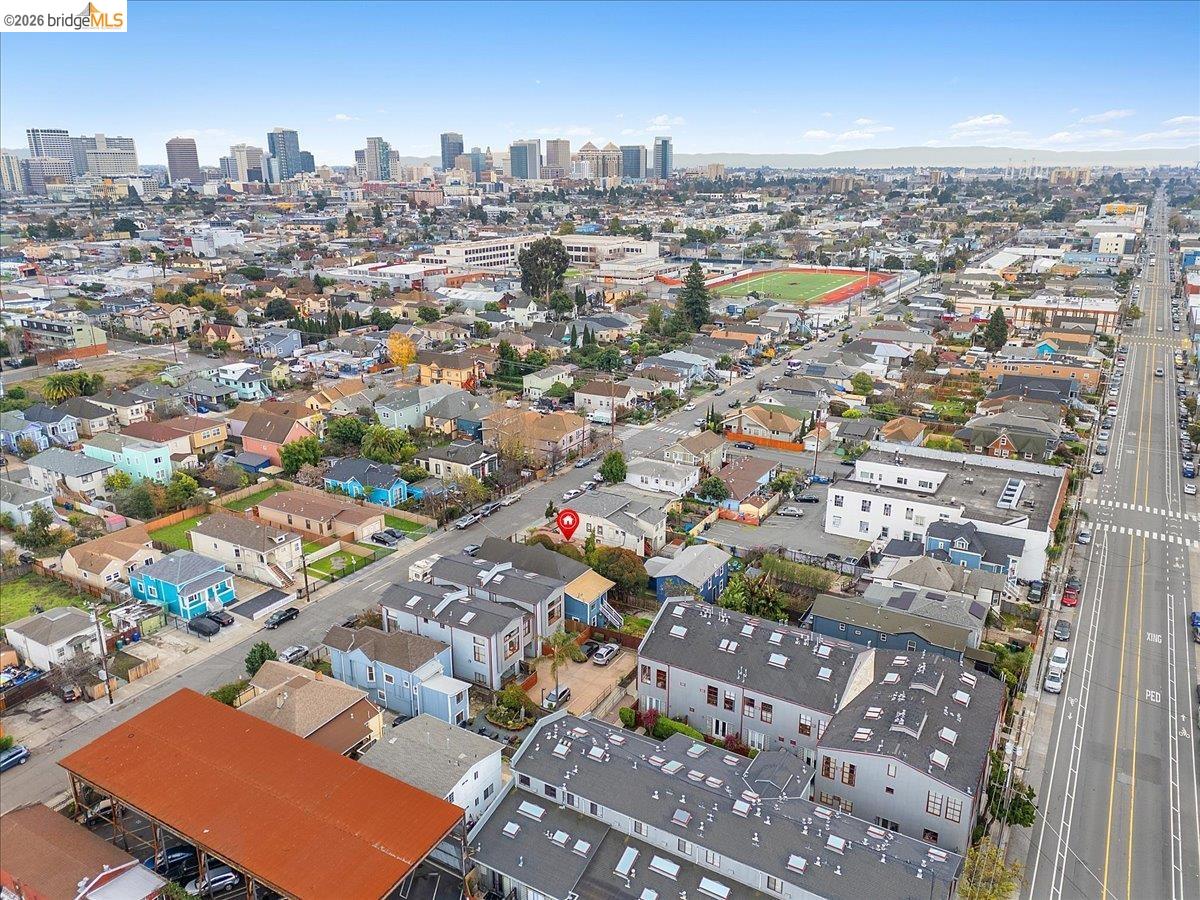 3029 Chestnut Street Oakland, CA 94608 - Photo 22 of 23 an aerial view of a city with lots of residential buildings