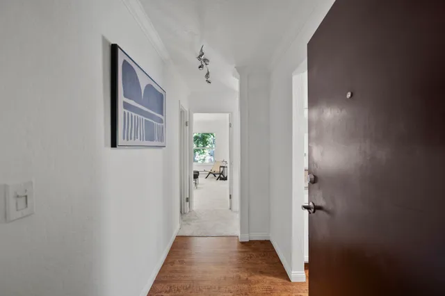 a view of a hallway with interior of the house