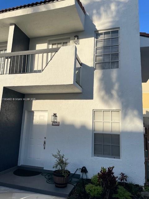 a view of front door