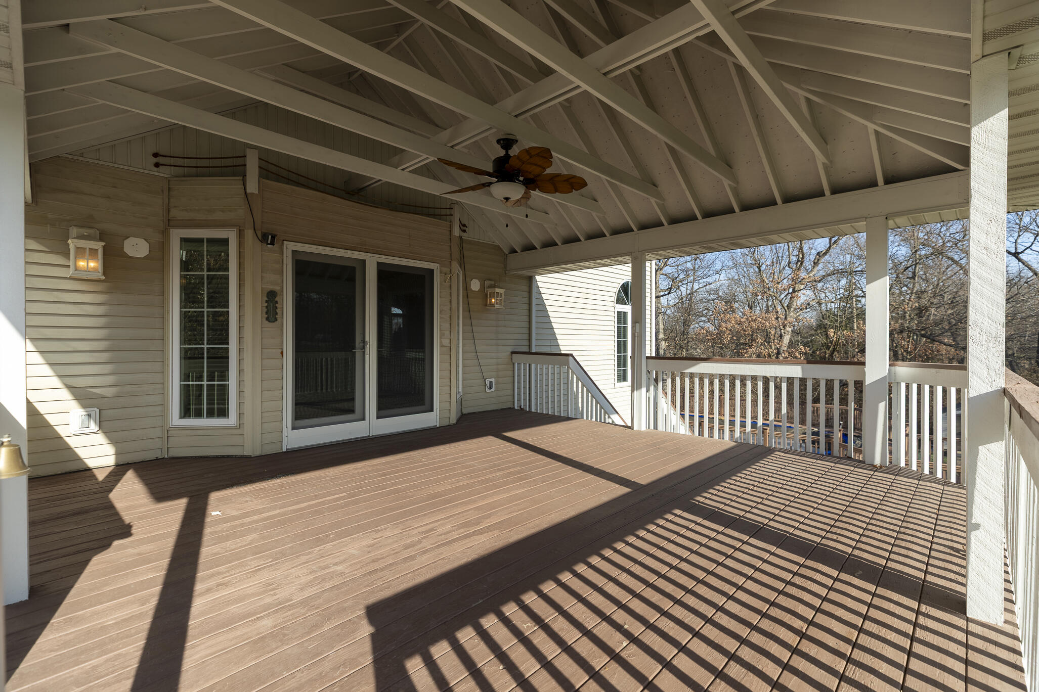 8049 West 85th Court Crown Point, IN 46307 - Photo 11 of 47 a balcony with wooden floor