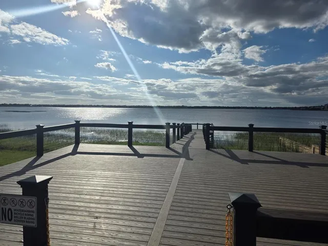 a view of a terrace with seating space