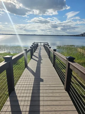 a terrace with outdoor seating