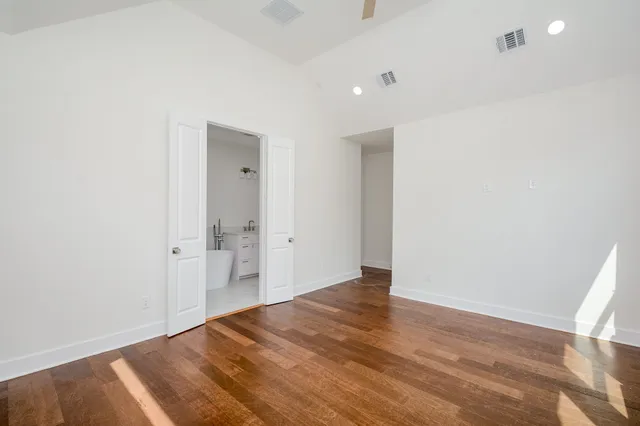 a view of an empty room