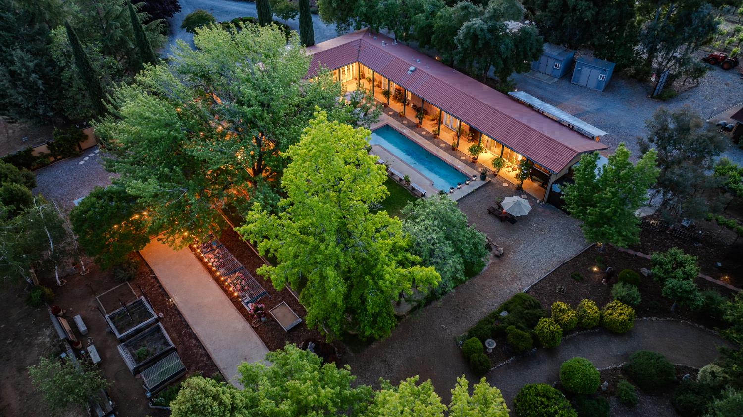 11321 New York Ranch Road Jackson, CA 95642 - Photo 72 of 73 an aerial view of house with yard and swimming pool