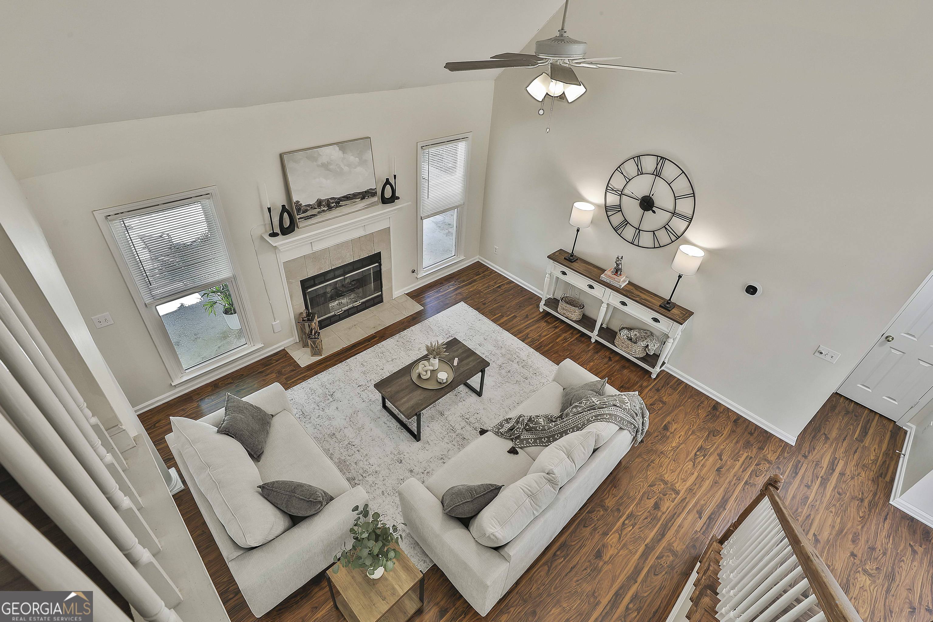 244 Terrane Ridge Peachtree City, GA 30269 - Photo 23 of 44 a living room with furniture and fireplace