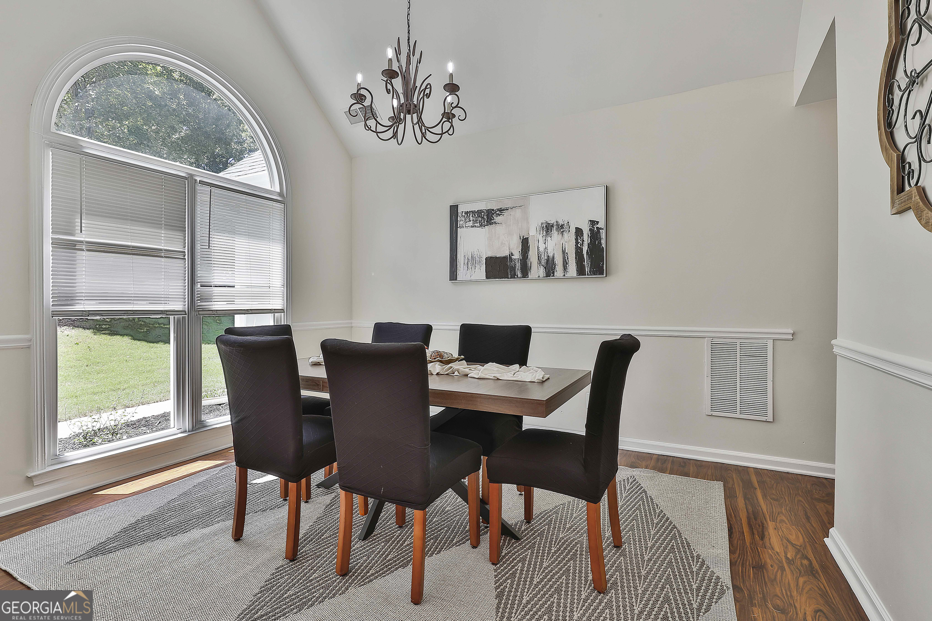 244 Terrane Ridge Peachtree City, GA 30269 - Photo 5 of 44 a view of a dining room with furniture window and wooden floor