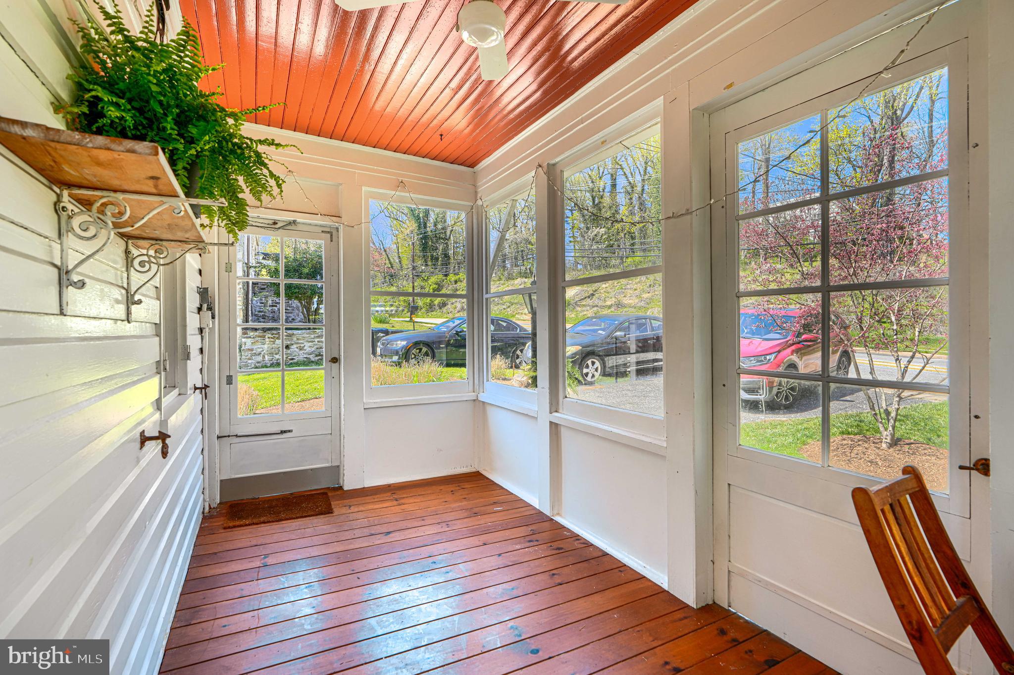 1723 West Joppa Road Towson, MD 21204 - Photo 6 of 45 Gleaming wood floor and ceiling on front porch