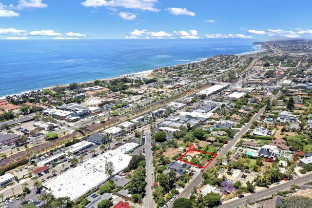 an aerial view of a building