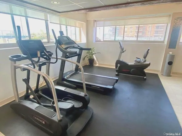 a view of a terrace with beach