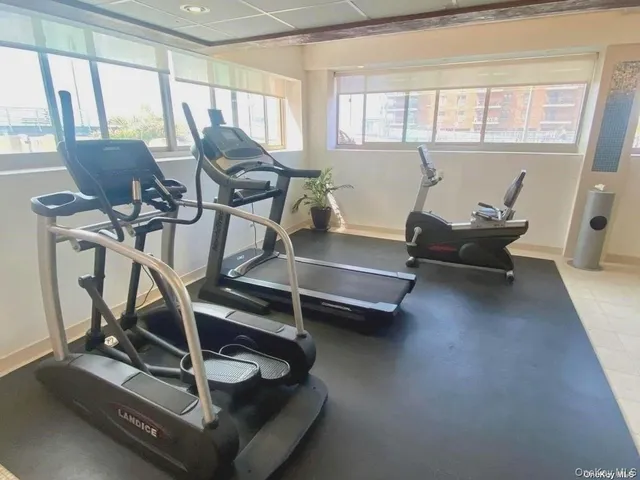 a view of a terrace with beach
