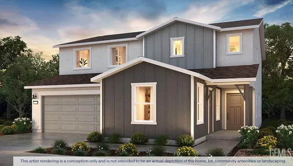 a front view of house with yard