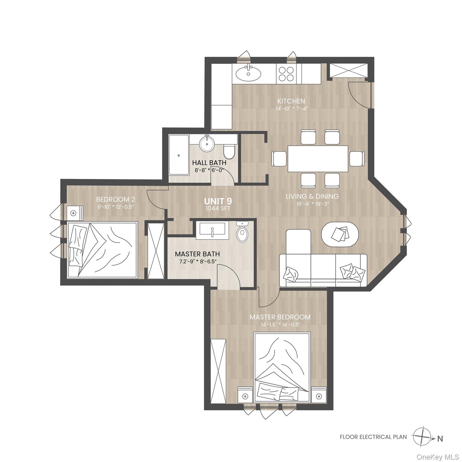34 Clinton Avenue, Unit 9 Dobbs Ferry, NY 10522 - Photo 12 of 13 a picture of a floor plan