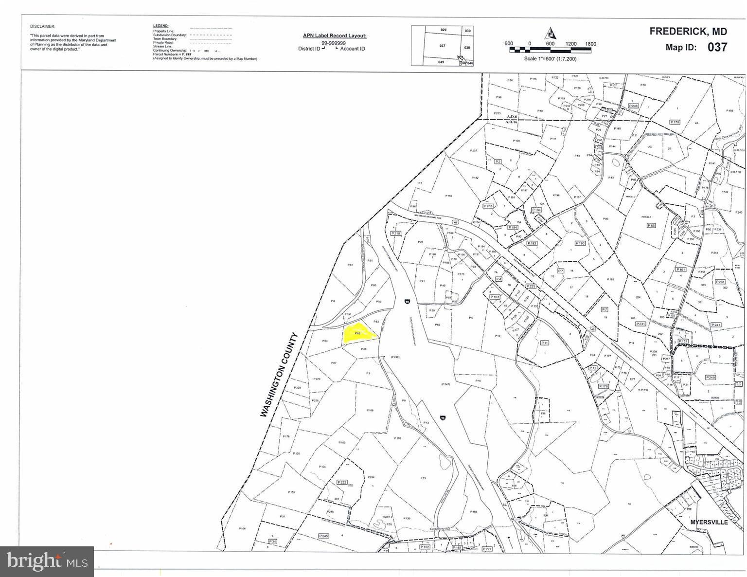 Boonsboro Mt Road Myersville, MD 21773 - Photo 8 of 10 County Tax Map
