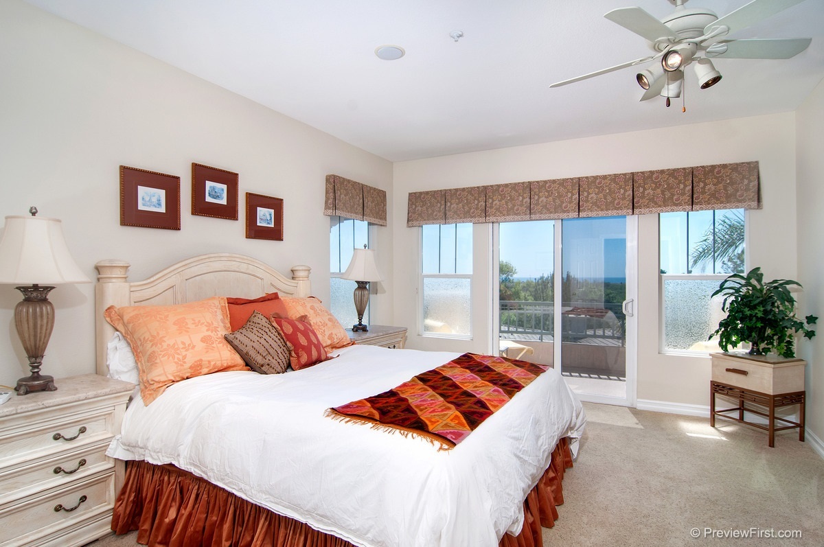 2747 MacKinnon Ranch Road Cardiff, CA 92007 - Photo 12 of 23 with Sitting Area & Fireplace. Also great Ocean Views with Balcony