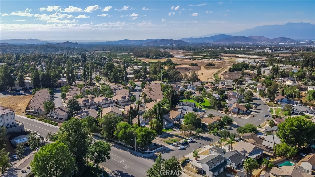 5165 Pearblossom Drive Riverside, CA 92507 - Photo 73 of 75 an aerial view of residential house and outdoor space