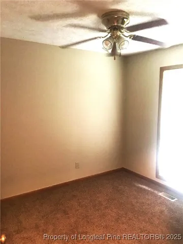 a view of a small space with a window