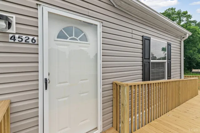 a view of a house with a door