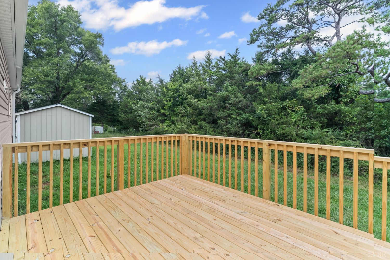 4526 Pigeon Run Road Gladys, VA 24554 - Photo 32 of 54 a balcony with wooden floor and fence