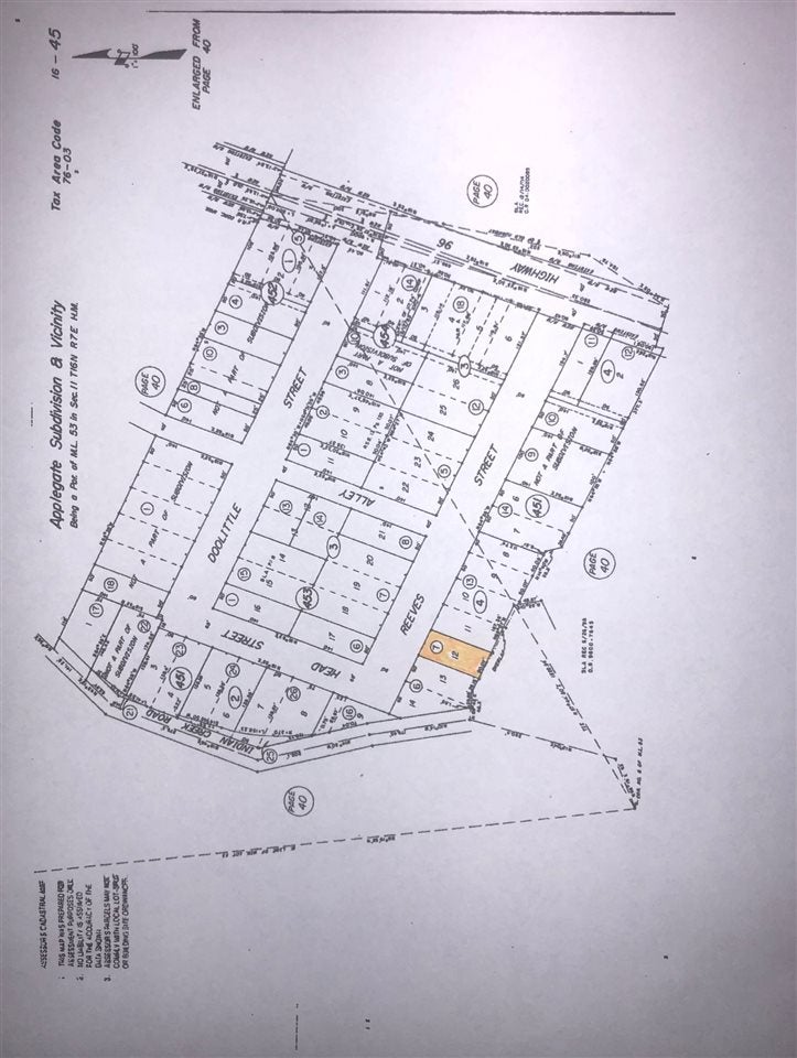 7-on Plot Map 7-on Plot Map Reeves Street Happy Camp, CA 96039 - Photo 2 of 2 Gallery Image 2
