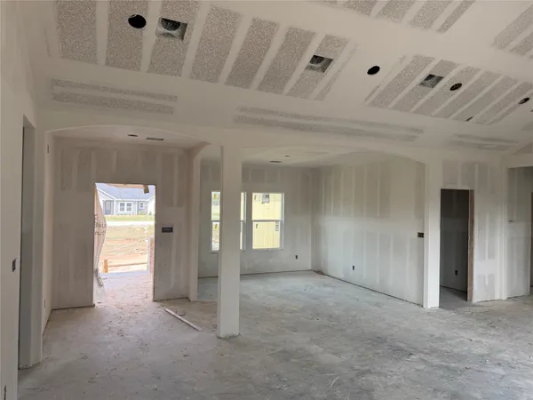 a view of livingroom with hardwood floor and hallway