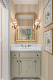 a view of a backyard with sitting area