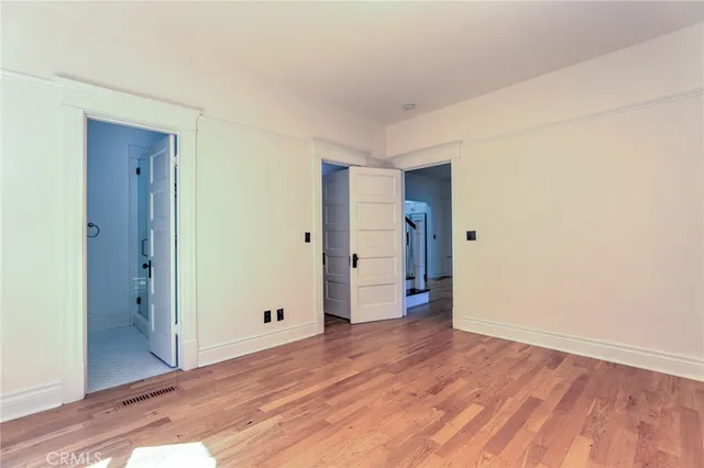 an aerial view of a house with swimming pool