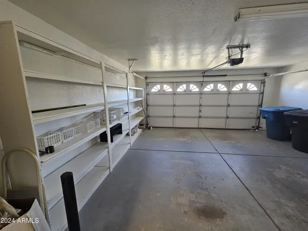 a view of a garage room