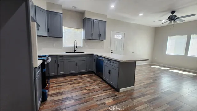 a view of a house with wooden floor