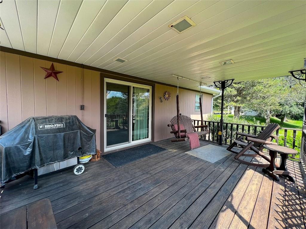 5147 McCandless Road Butler, PA 16001 - Photo 34 of 47 a view of a living room and a wooden deck