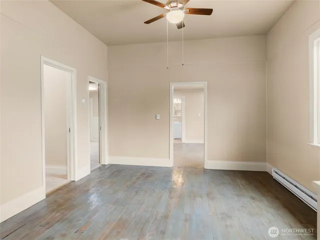 wooden floor in an empty room