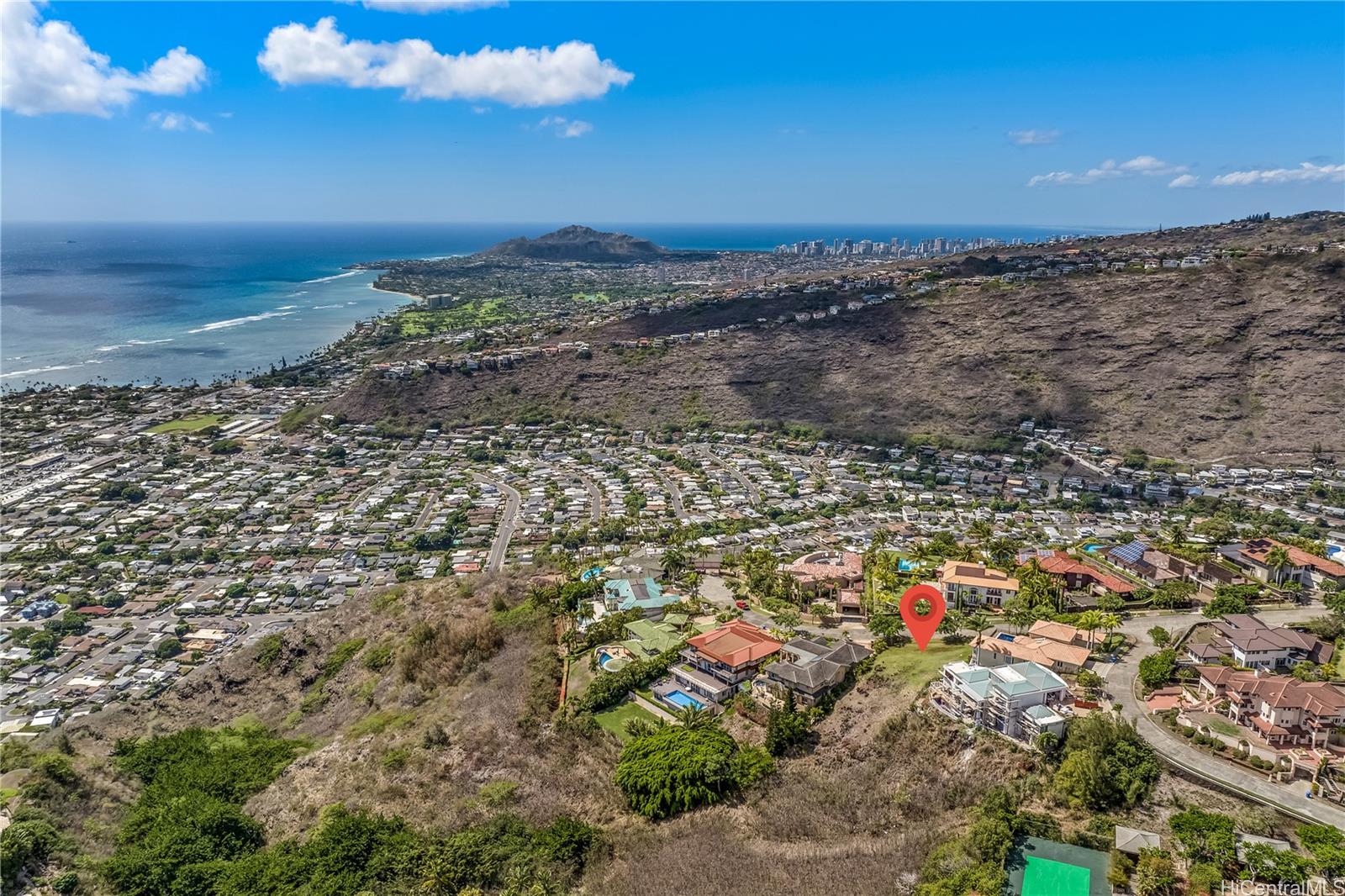 549 Moaniala Street Honolulu, HI 96821 - Photo 6 of 23 Aerial View, largest lot on market.