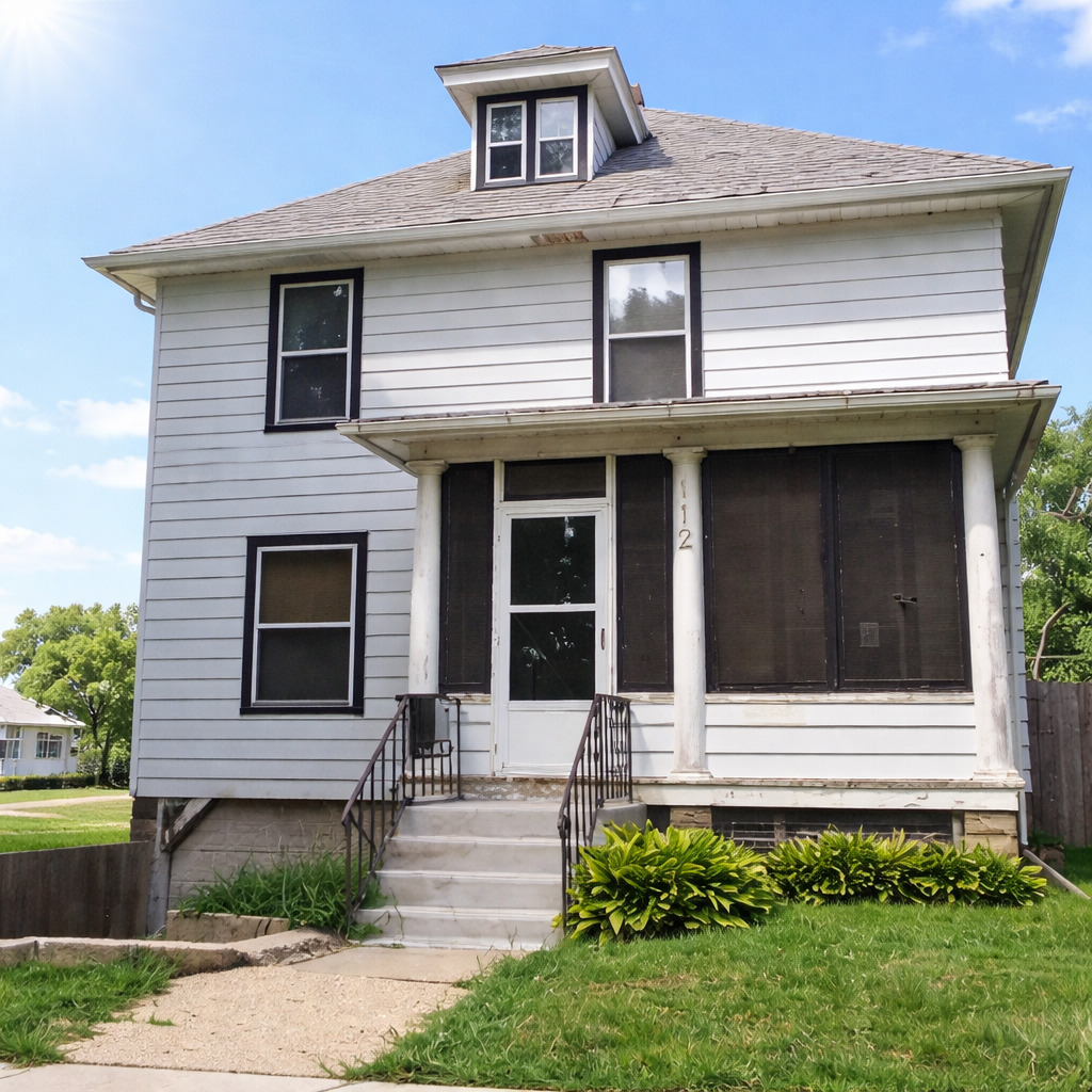 112 7th Avenue Sterling, IL 61081 - Photo 1 of 18 a front view of a house with garden