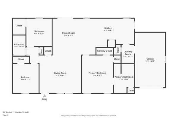 $314,700 | 122 Overlook Place, Columbia, TN 38401