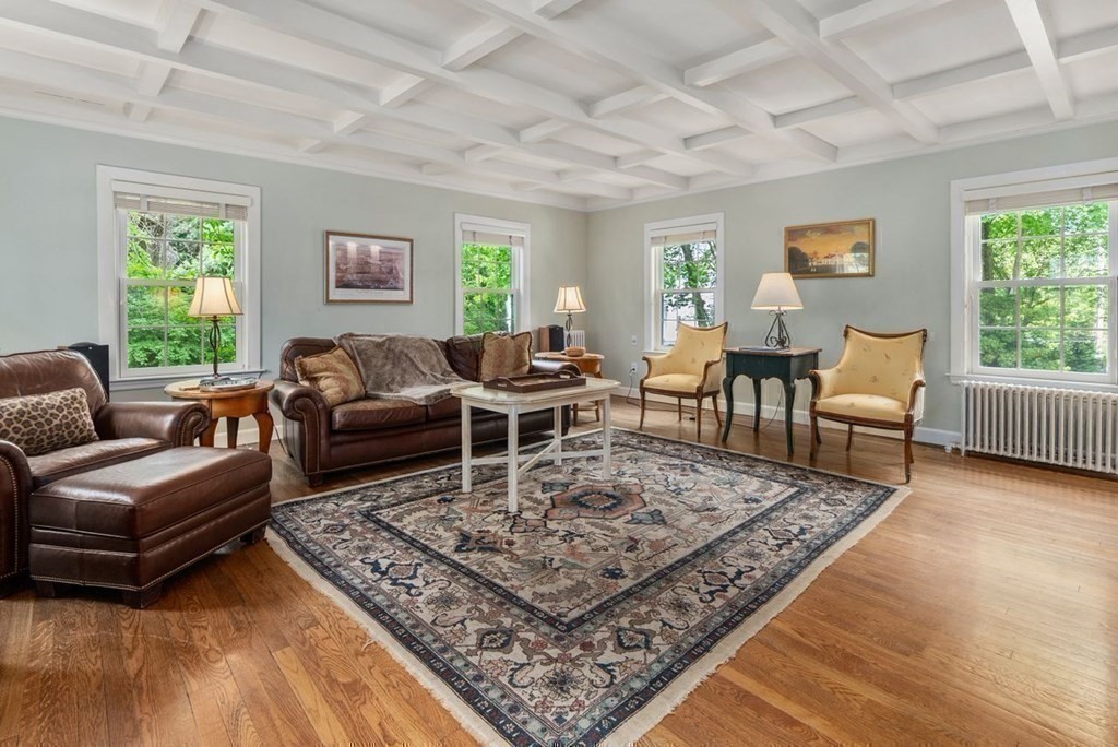 120 Forest Street Wellesley, MA 02481 - Photo 9 of 24 a living room with furniture and a rug