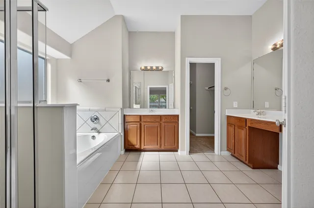 a bathroom with a sink and a bathtub