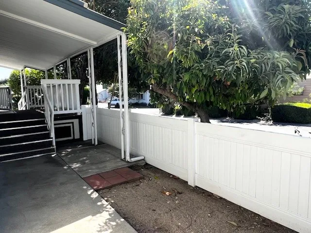 a view of backyard space