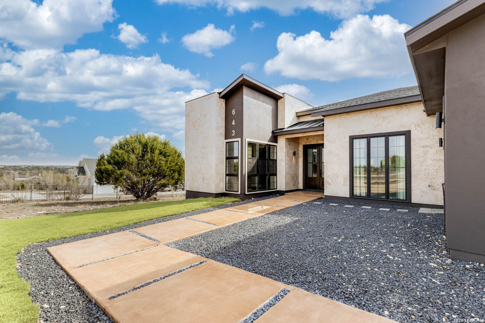 643 Mystic Parkway Spring Branch, TX 78070 - Photo 37 of 46 a view of a house with a yard and garage
