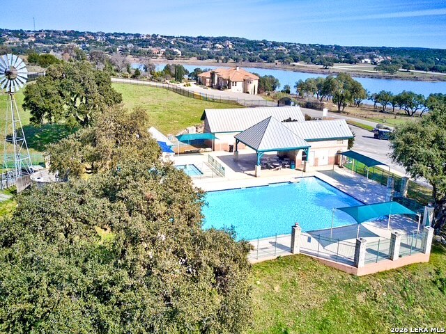 643 Mystic Parkway Spring Branch, TX 78070 - Photo 46 of 46 an aerial view of a house with a lake view
