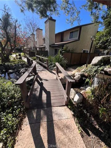 a picture of street view with sitting space