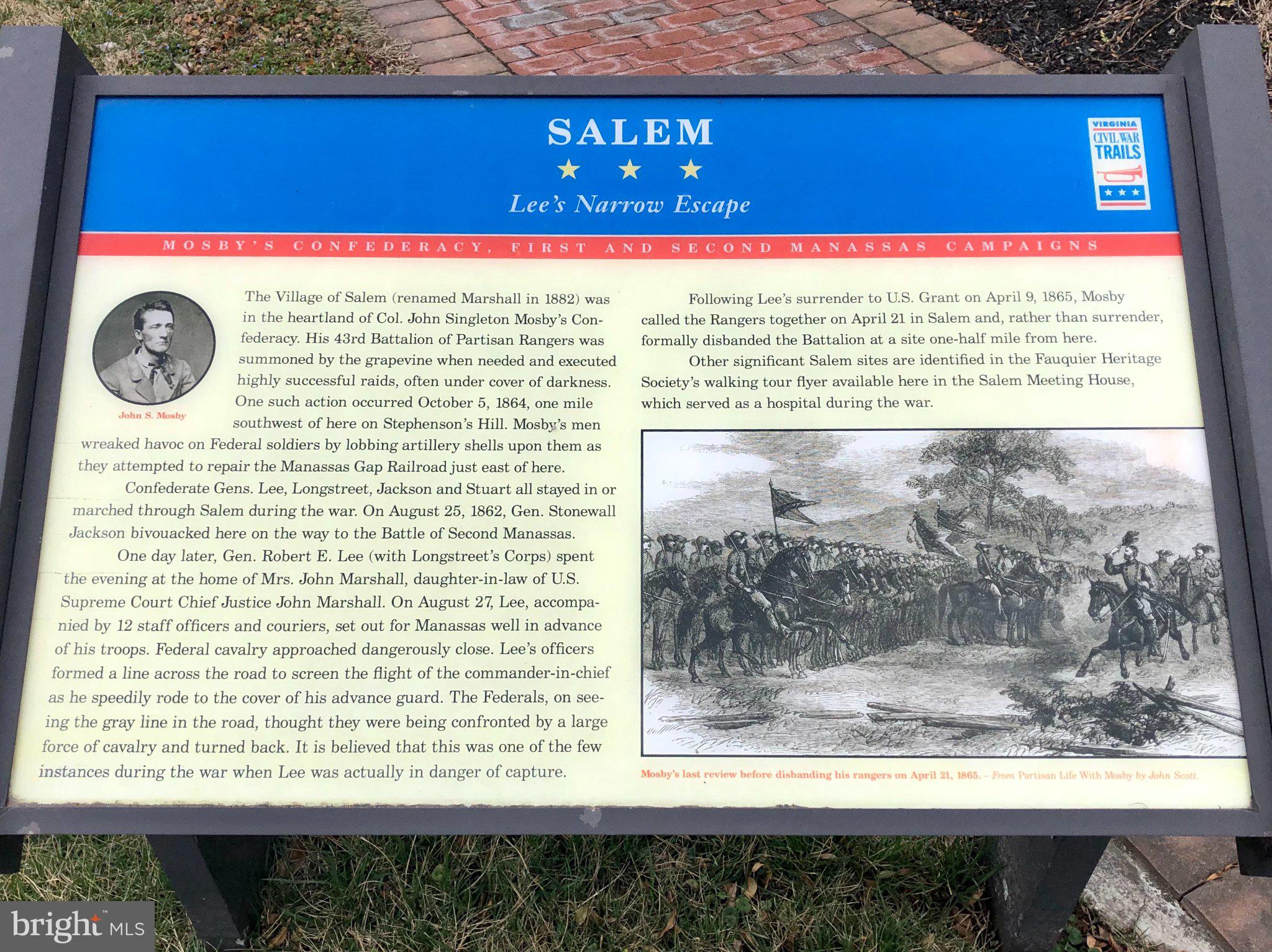 5901 Moore Road Marshall, VA 20115 - Photo 41 of 47 The history of the town of Marshall