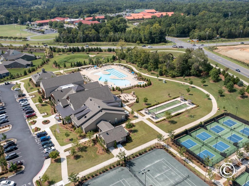 5292 Sweet Fig Way Fort Mill, SC 29715 - Photo 35 of 36 an aerial view of a house with a garden
