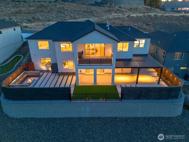 a view of swimming pool with a yard