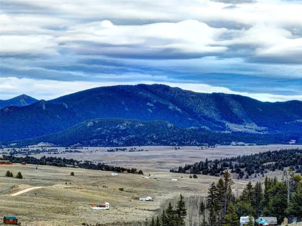 a view of city and mountain