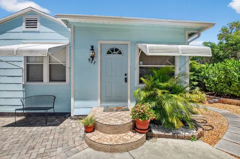 a view of a house with chair